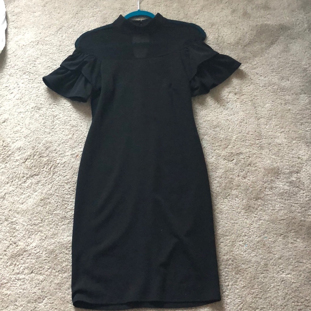 tight black dress